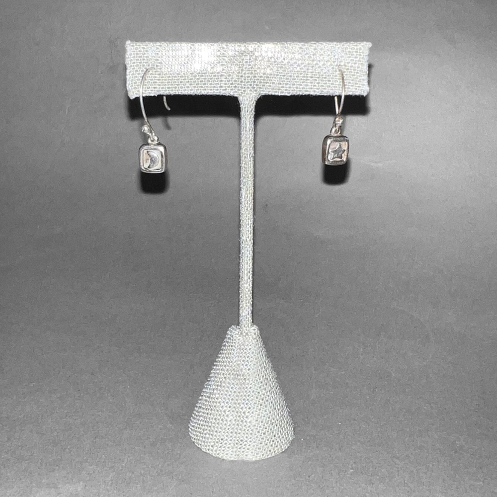 Vintage Mini Star & Moon Earrings - Picture 3 of 6